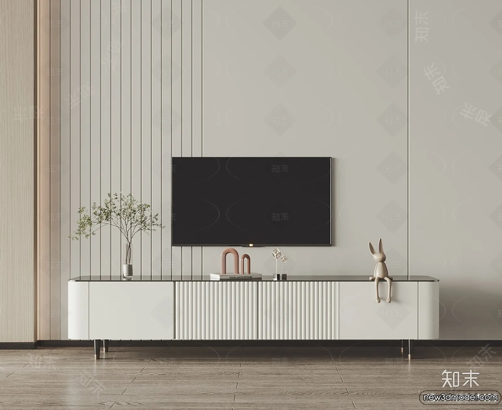 TV Cabinet 3D Models - 3D Furniture for Interior Design - 048