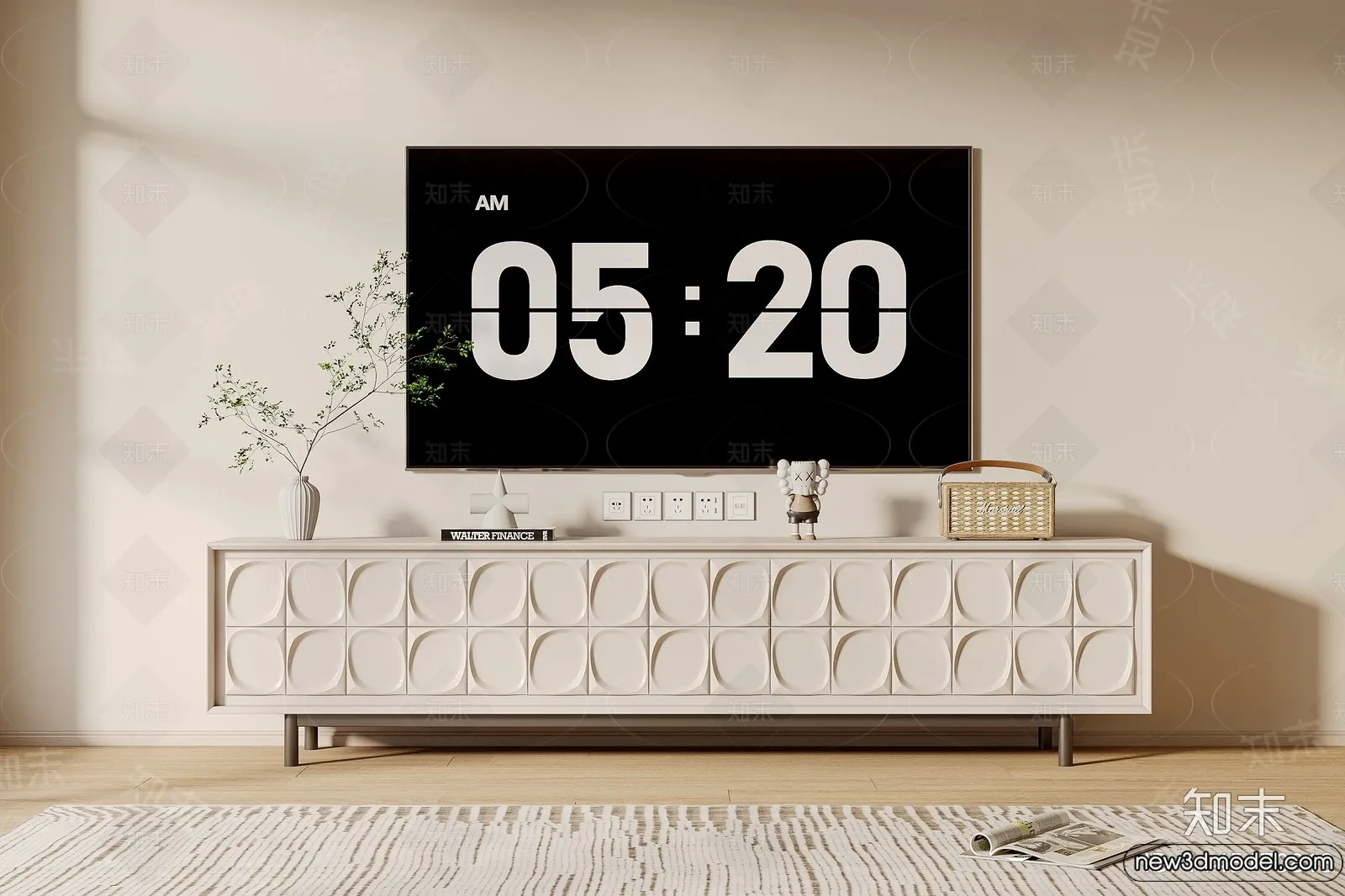 TV Cabinet 3D Models - 3D Furniture for Interior Design - 049