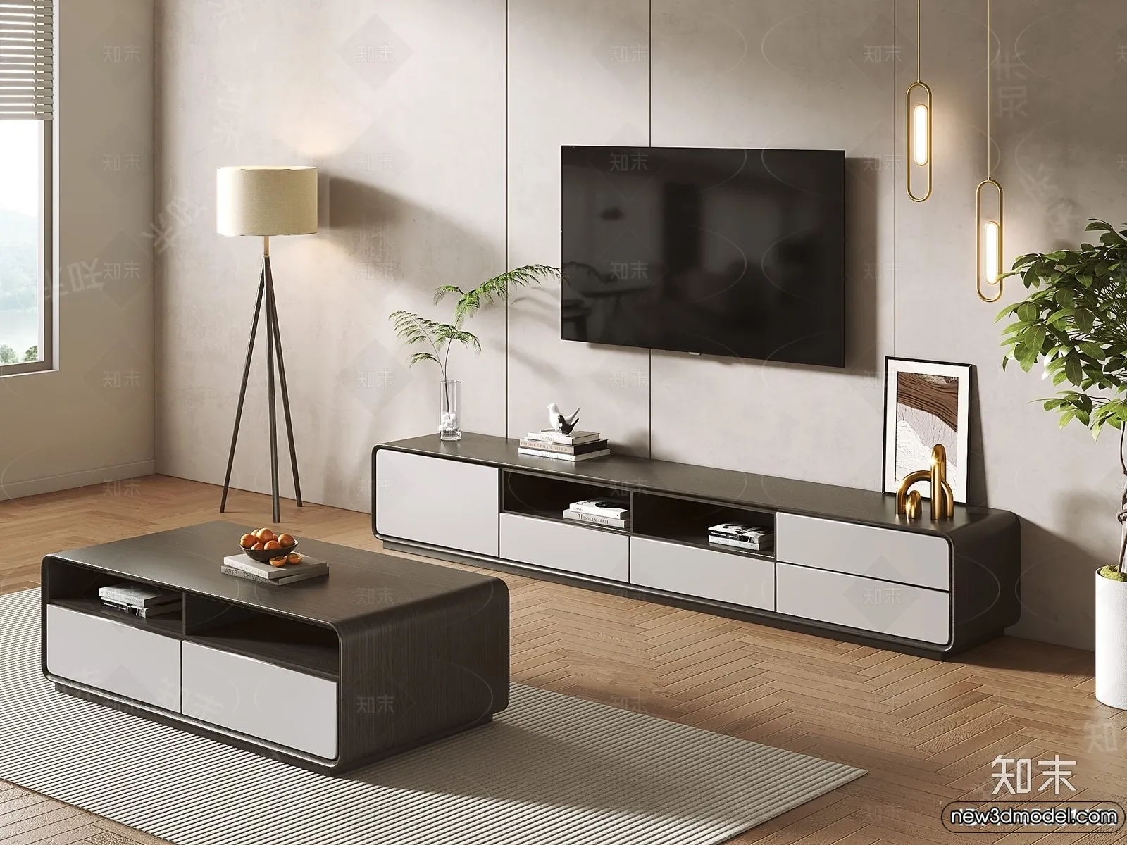 TV Cabinet 3D Models - 3D Furniture for Interior Design - 050