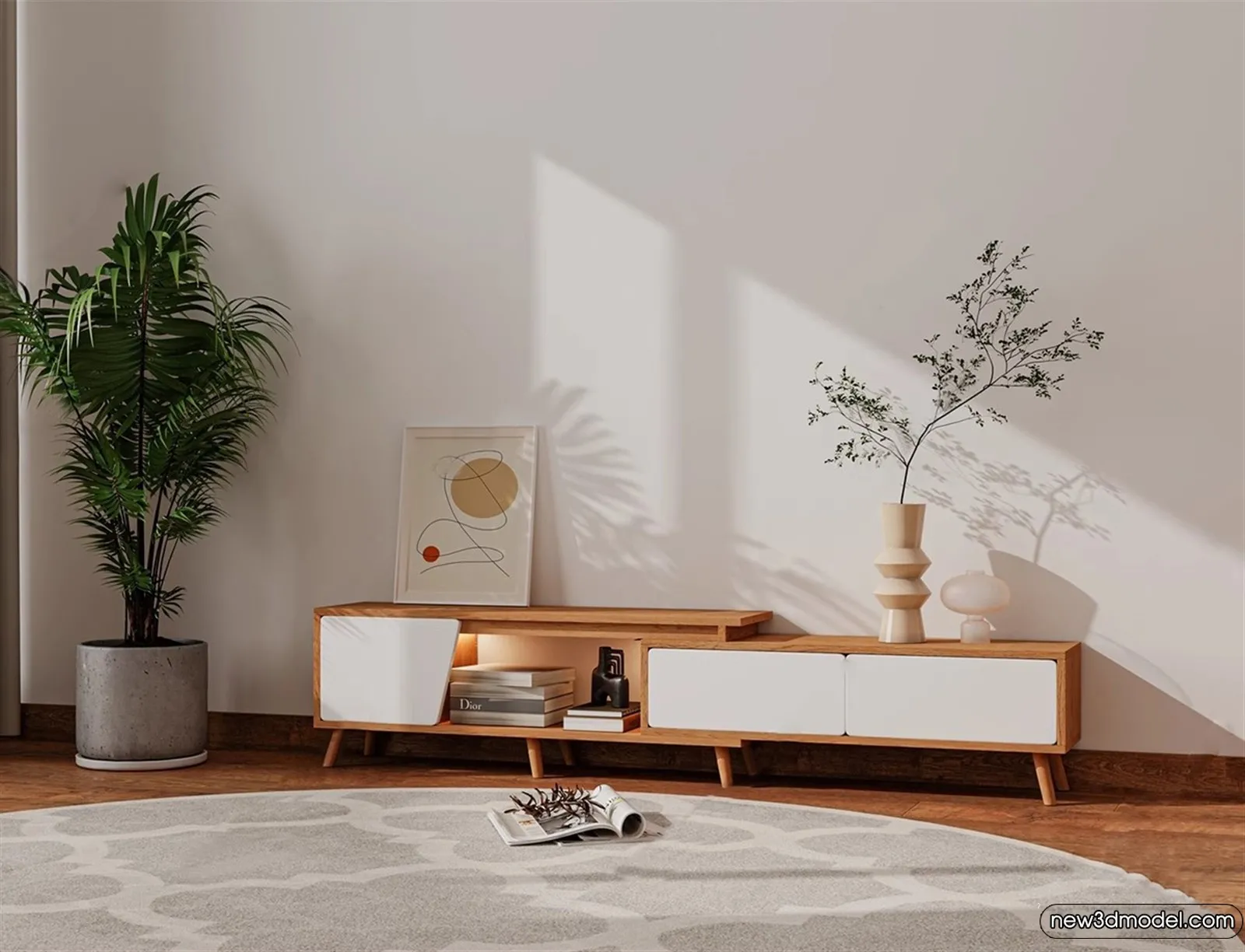 TV Cabinet 3D Models - 3D Furniture for Interior Design - 051