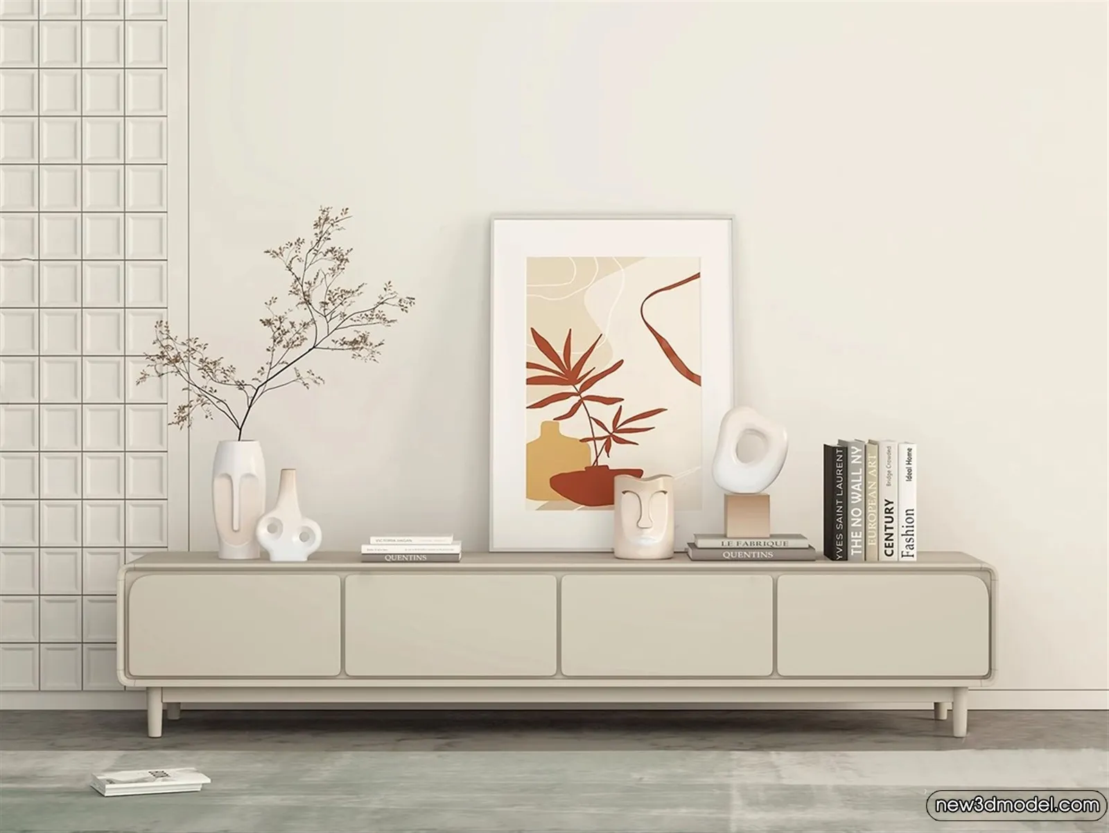 TV Cabinet 3D Models - 3D Furniture for Interior Design - 053