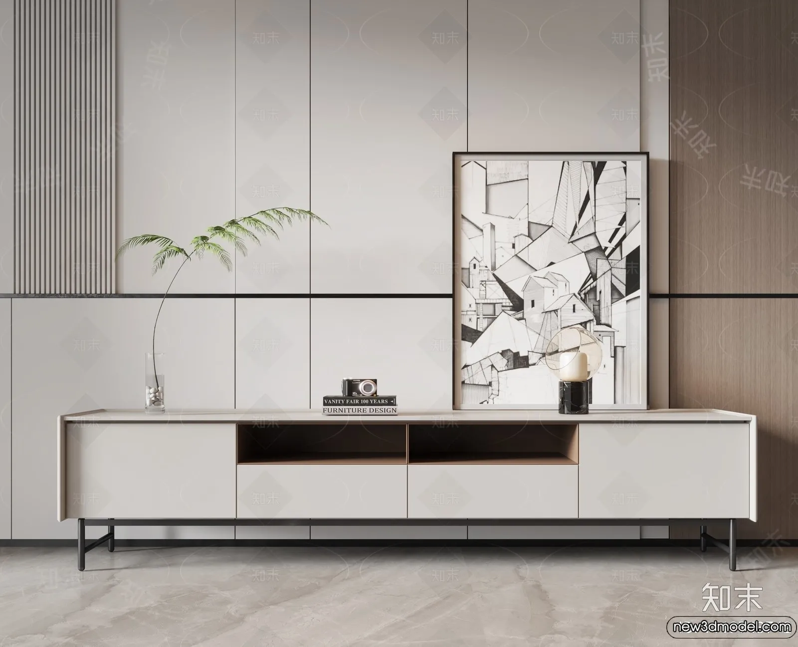 TV Cabinet 3D Models - 3D Furniture for Interior Design - 057