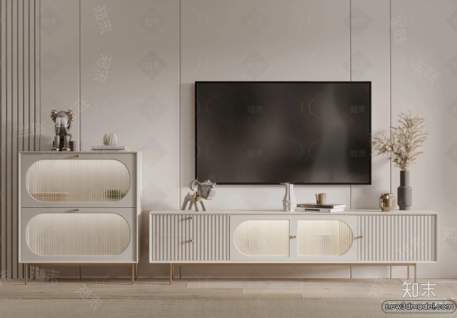 TV Cabinet 3D Models - 3D Furniture for Interior Design - 058