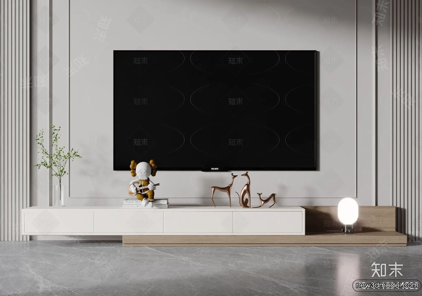 TV Cabinet 3D Models - 3D Furniture for Interior Design - 060