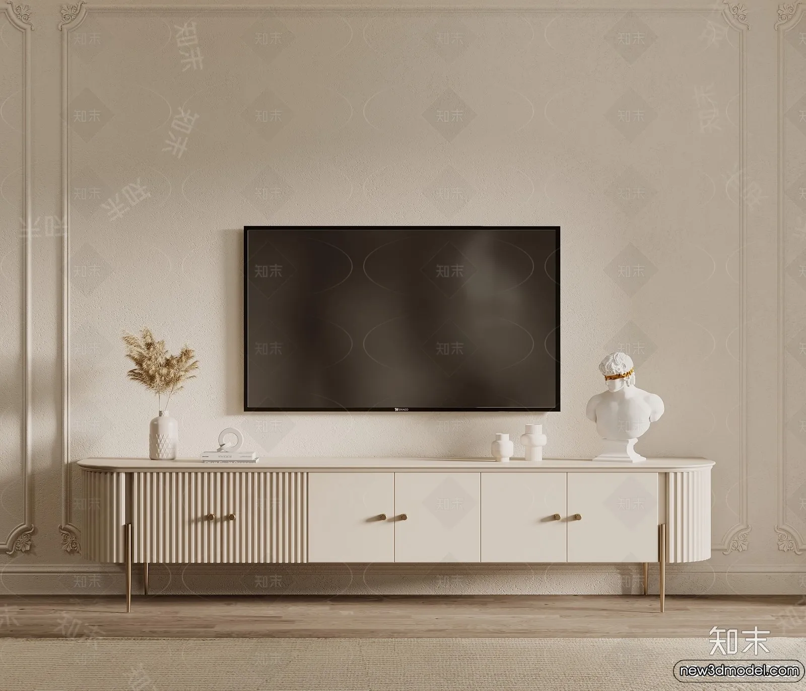 TV Cabinet 3D Models - 3D Furniture for Interior Design - 061