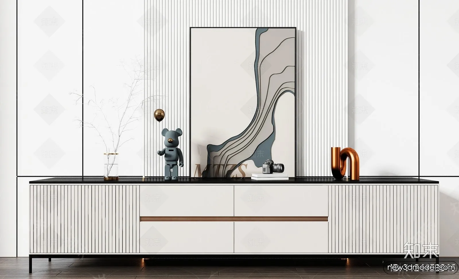 TV Cabinet 3D Models - 3D Furniture for Interior Design - 064