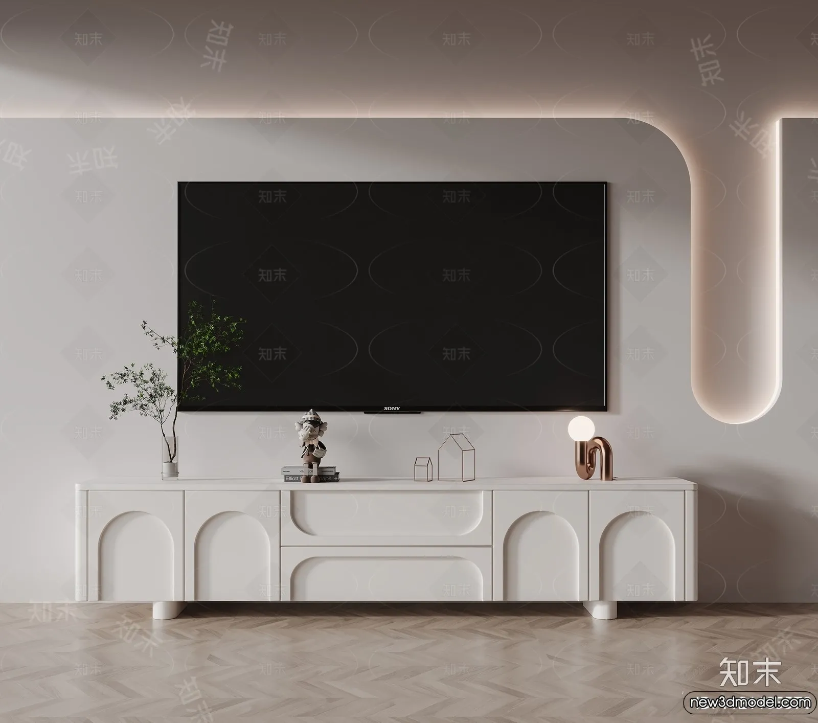 TV Cabinet 3D Models - 3D Furniture for Interior Design - 067
