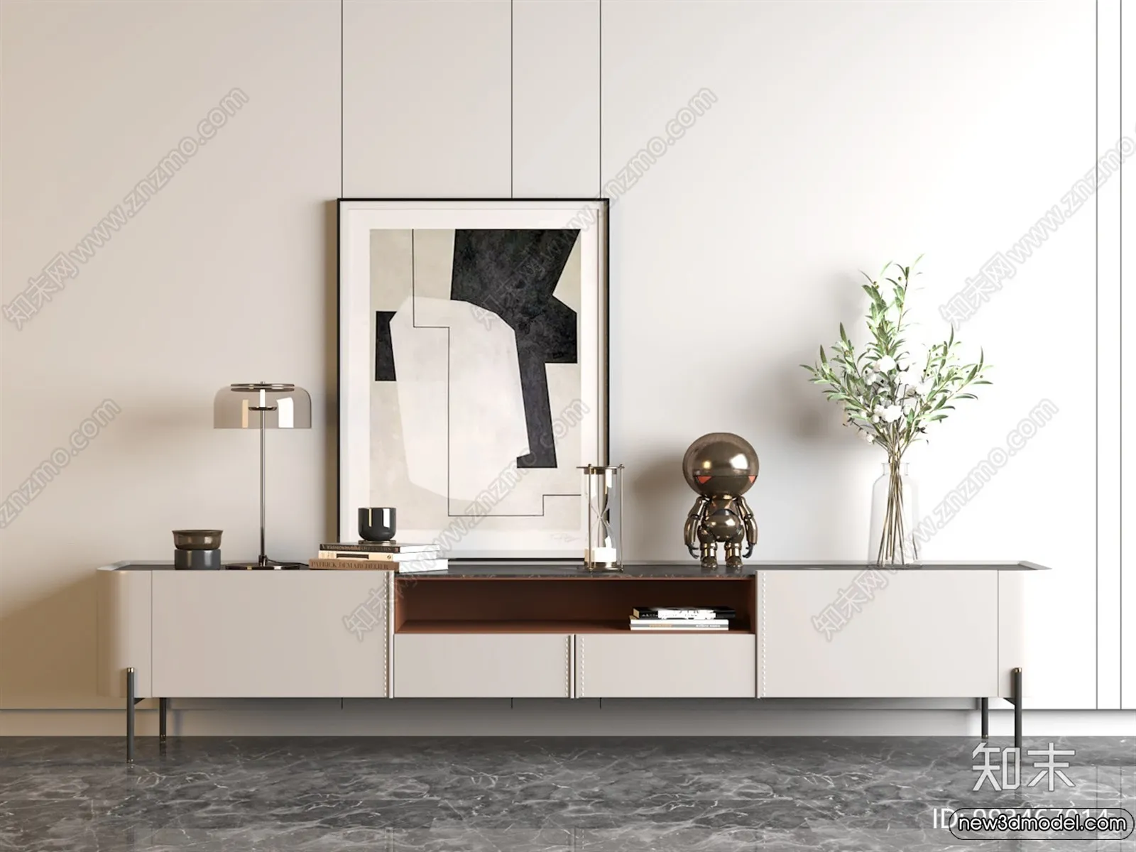 TV Cabinet 3D Models - 3D Furniture for Interior Design - 074