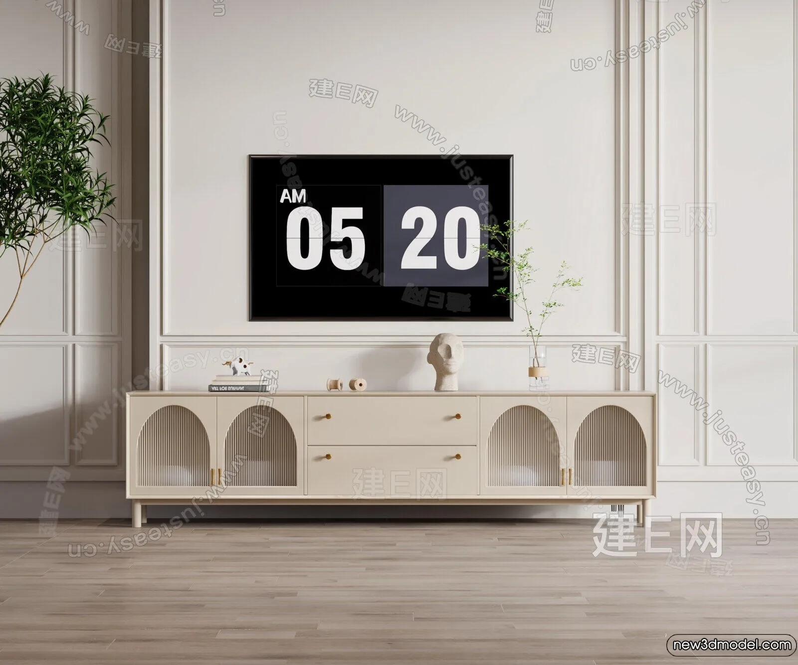 TV Cabinet 3D Models - 3D Furniture for Interior Design - 076
