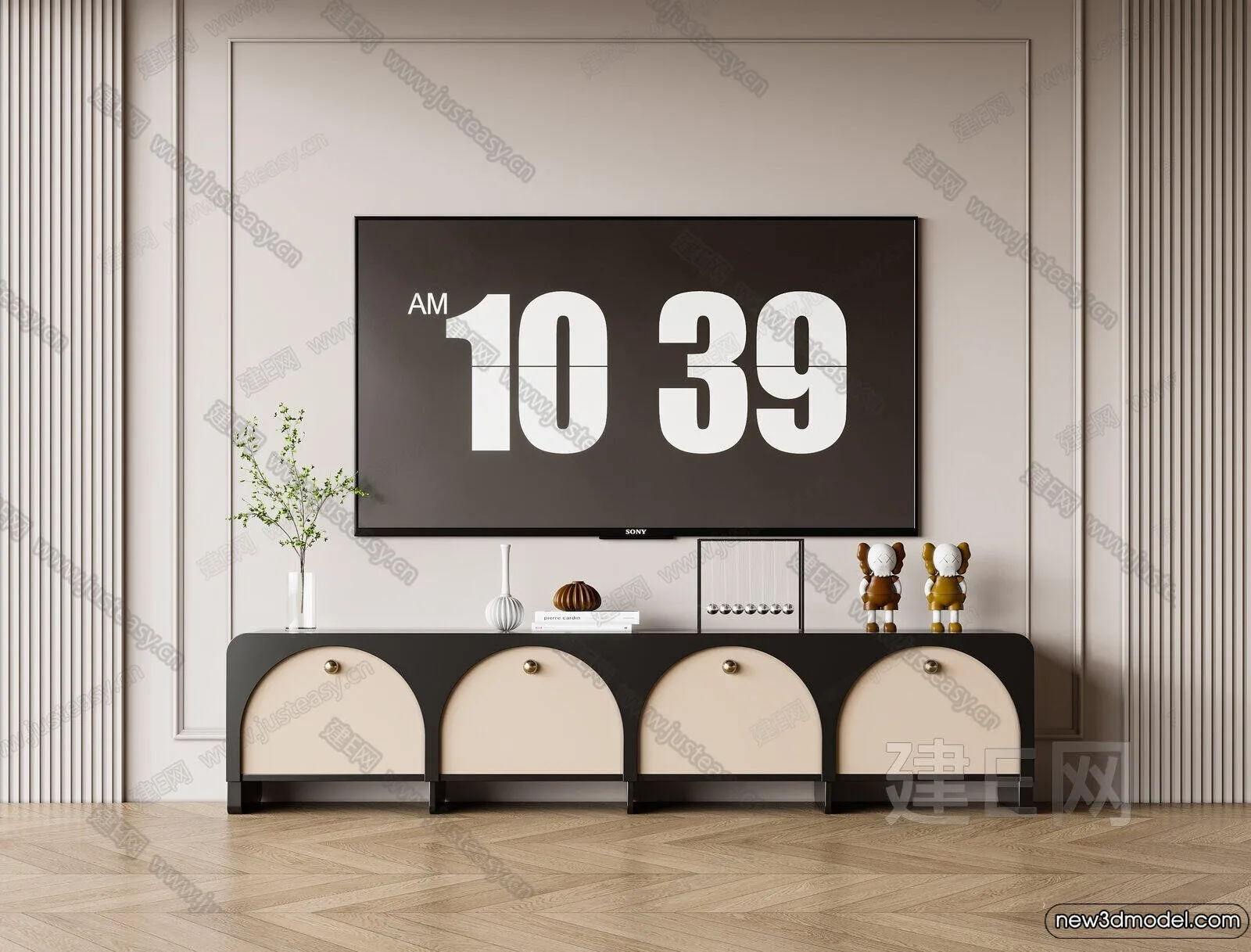 TV Cabinet 3D Models - 3D Furniture for Interior Design - 077