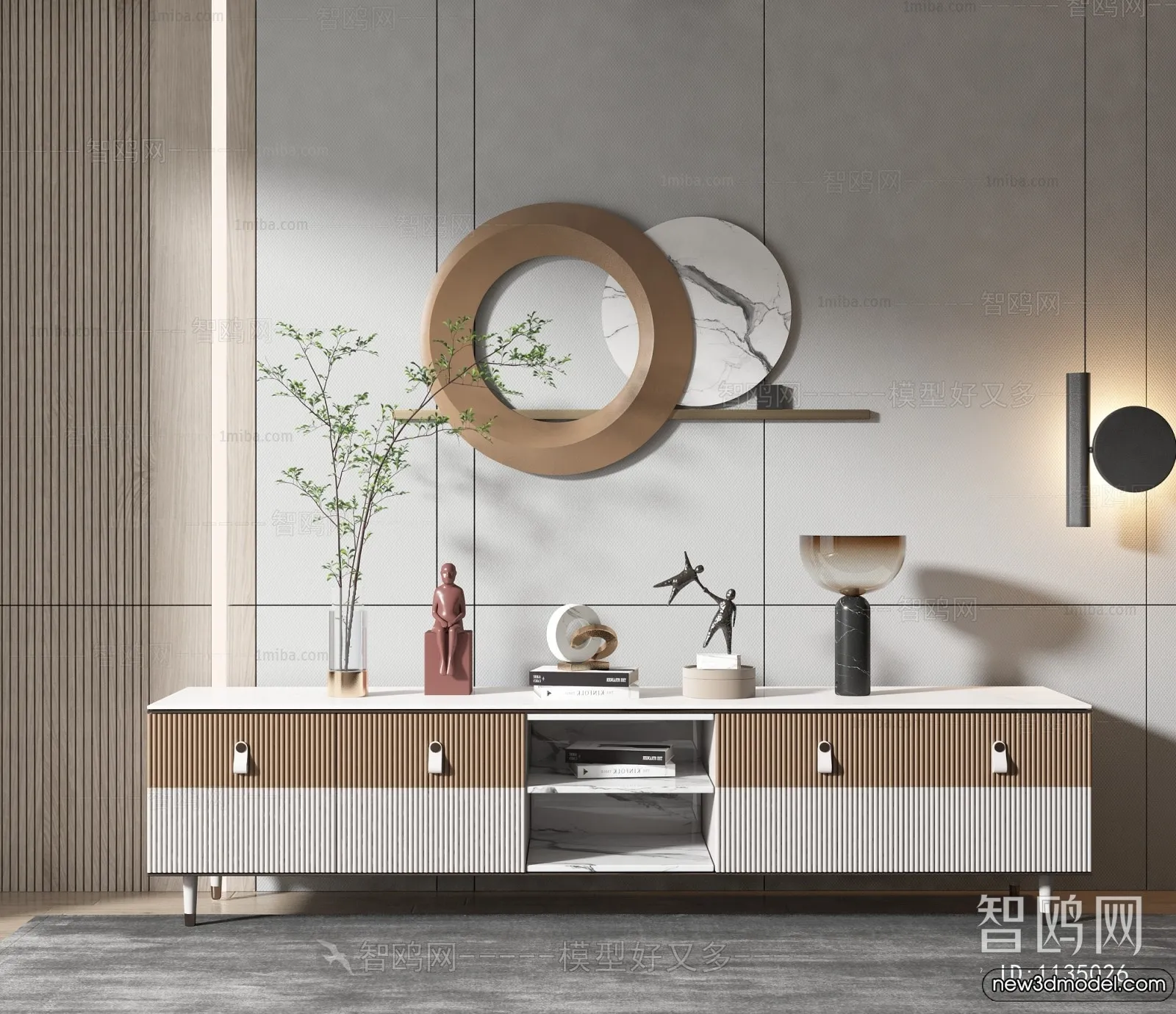 TV Cabinet 3D Models - 3D Furniture for Interior Design - 079