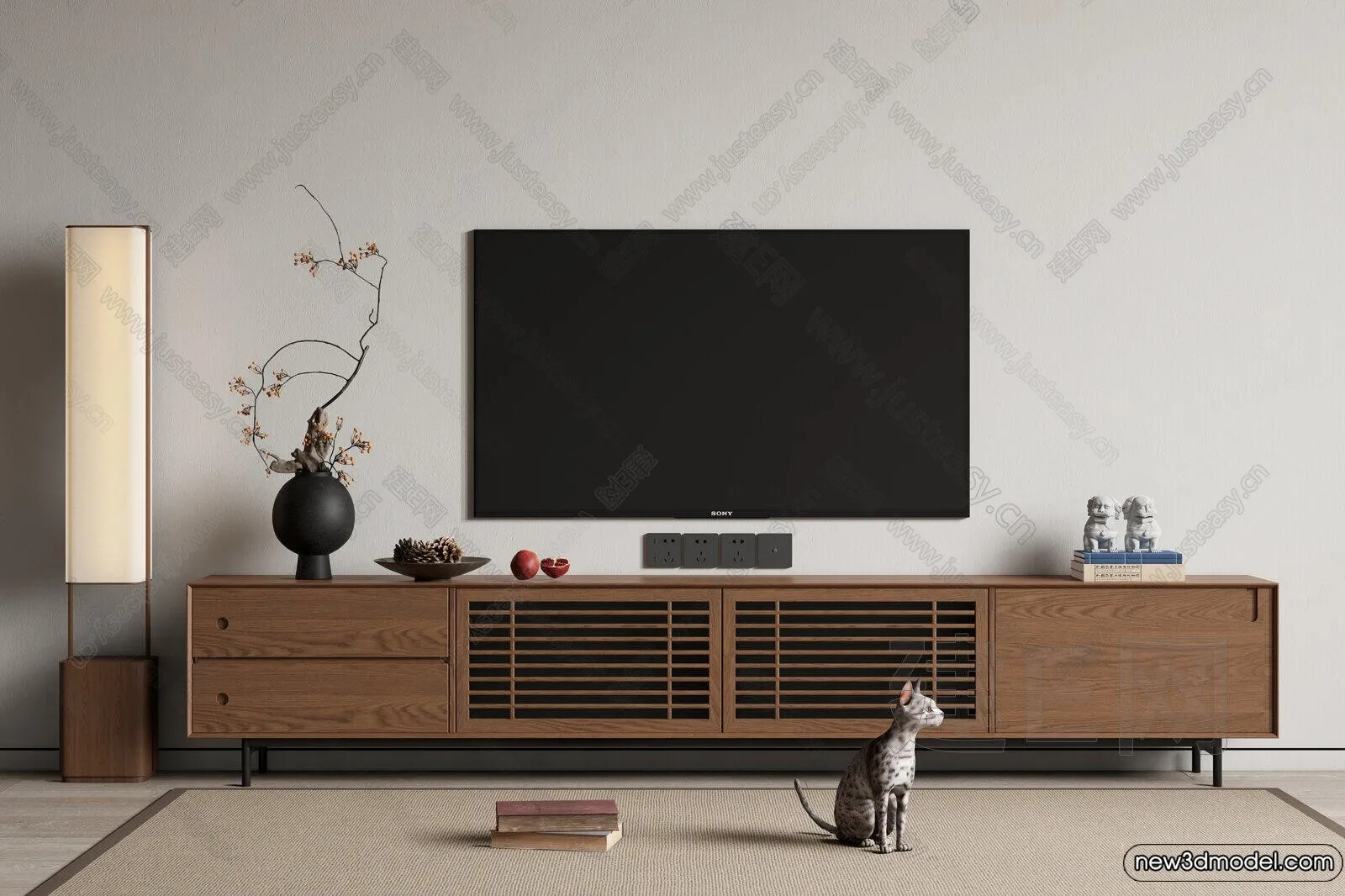 TV Cabinet 3D Models - 3D Furniture for Interior Design - 082