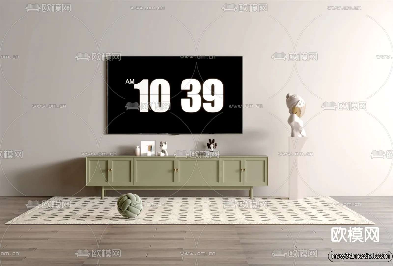 TV Cabinet 3D Models - 3D Furniture for Interior Design - 083
