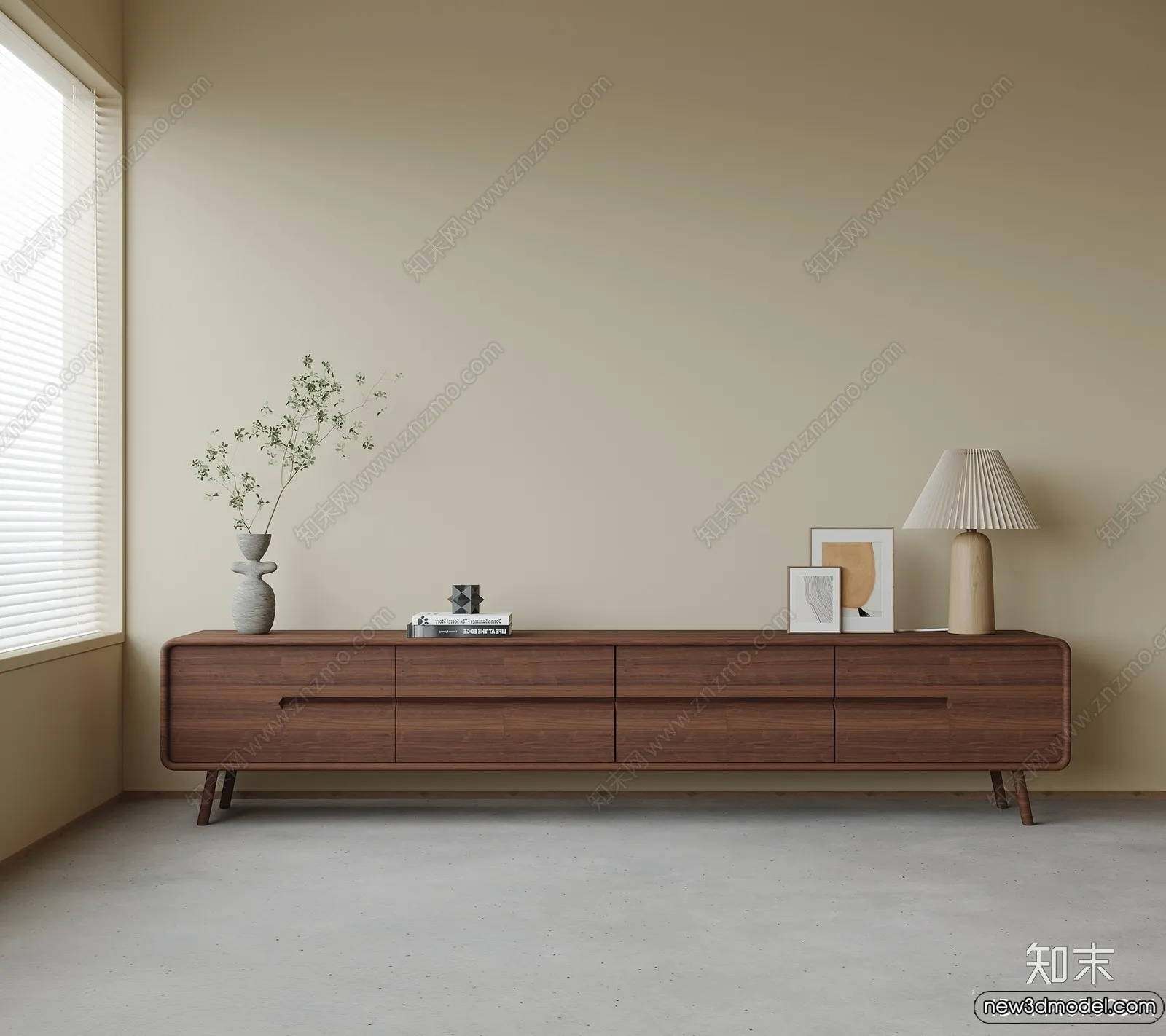 TV Cabinet 3D Models - 3D Furniture for Interior Design - 091