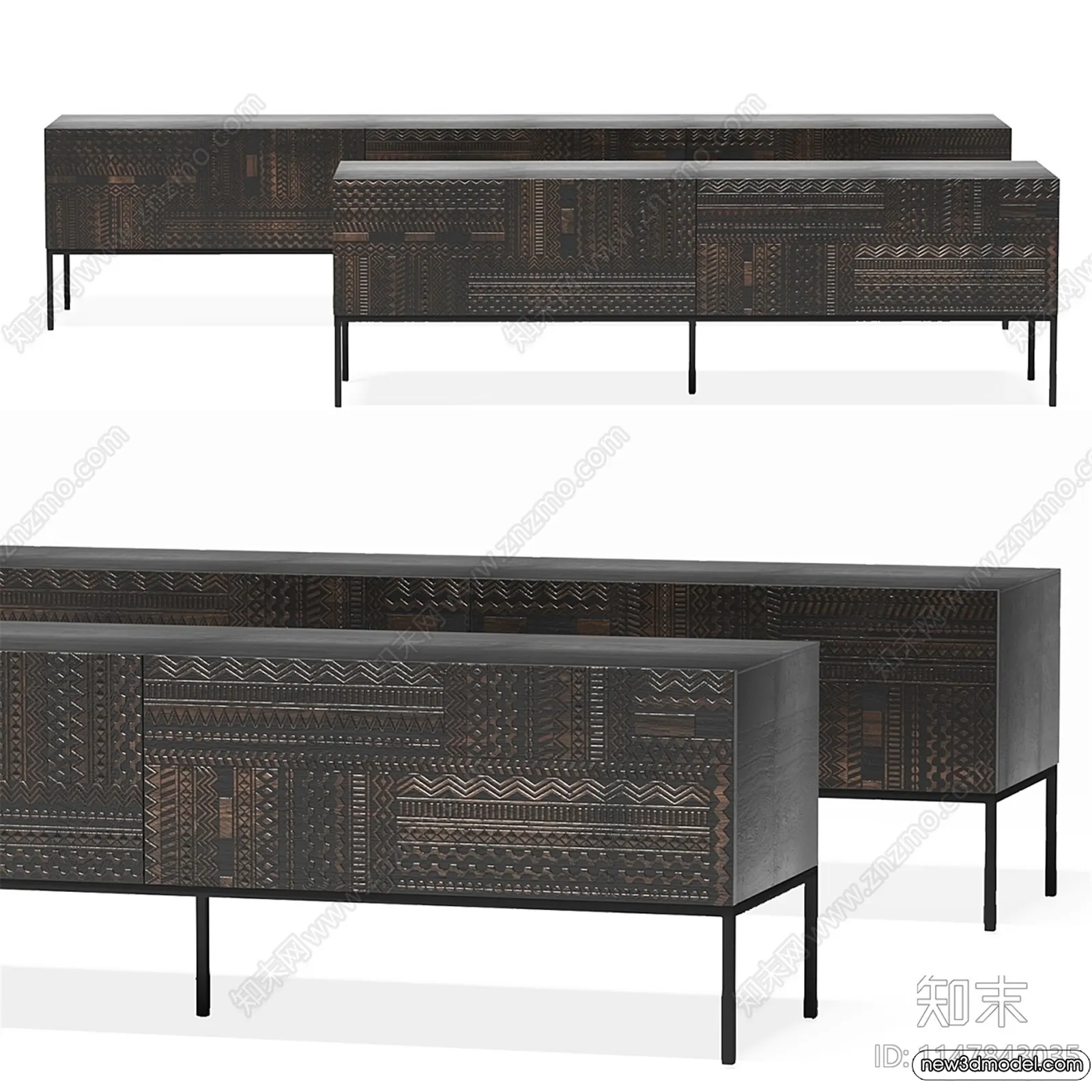 TV Cabinet 3D Models - 3D Furniture for Interior Design - 099