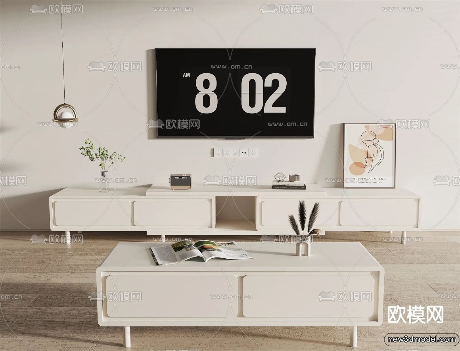 TV Cabinet 3D Models - 3D Furniture for Interior Design - 100