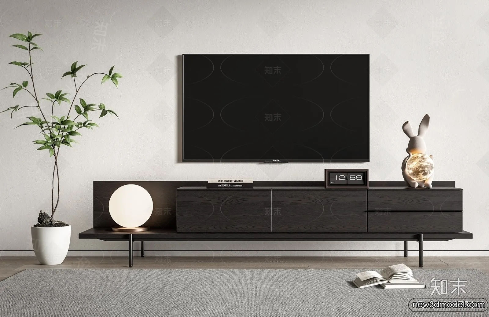 TV Cabinet 3D Models - 3D Furniture for Interior Design - 101