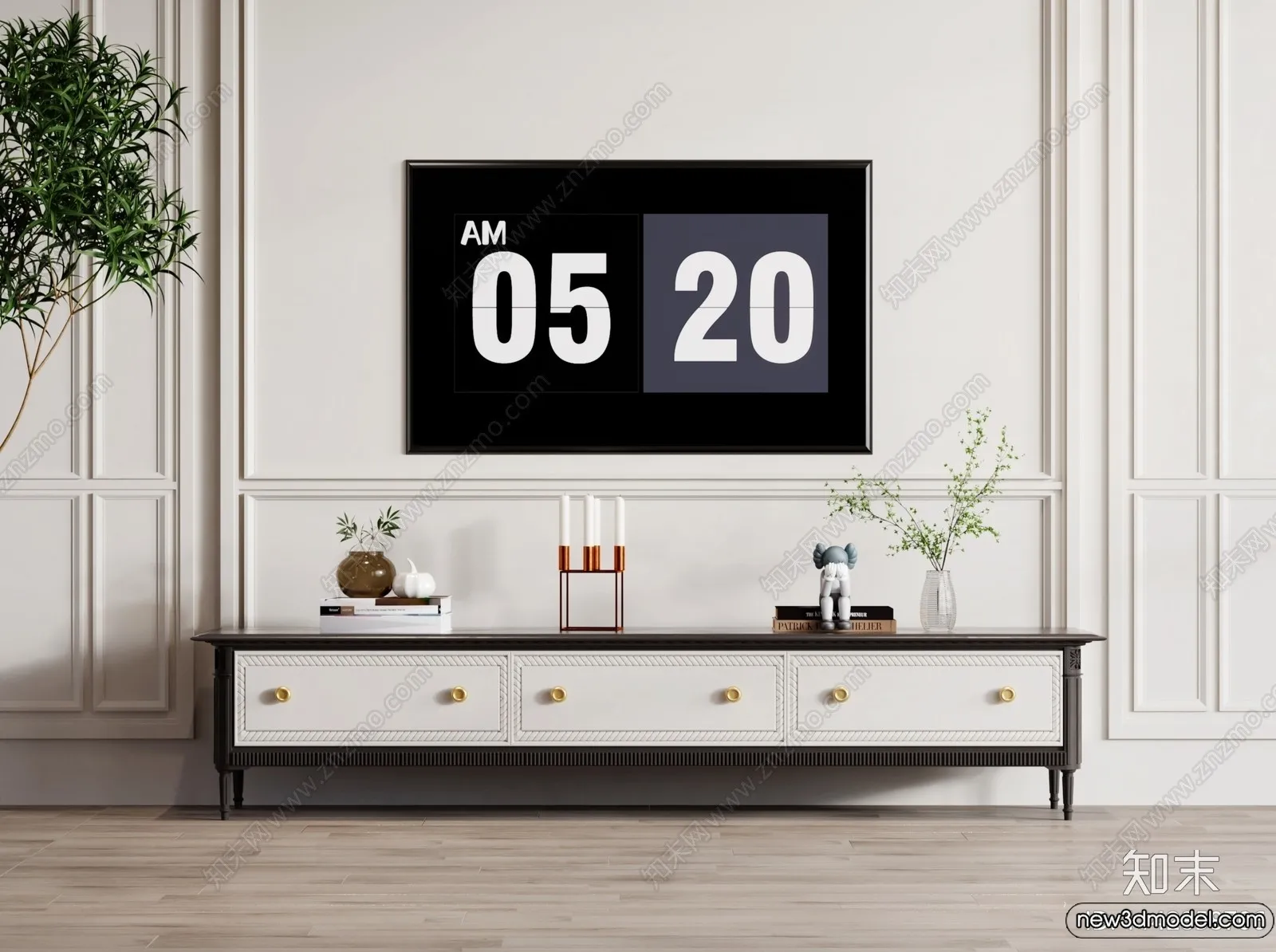 TV Cabinet 3D Models - 3D Furniture for Interior Design - 104