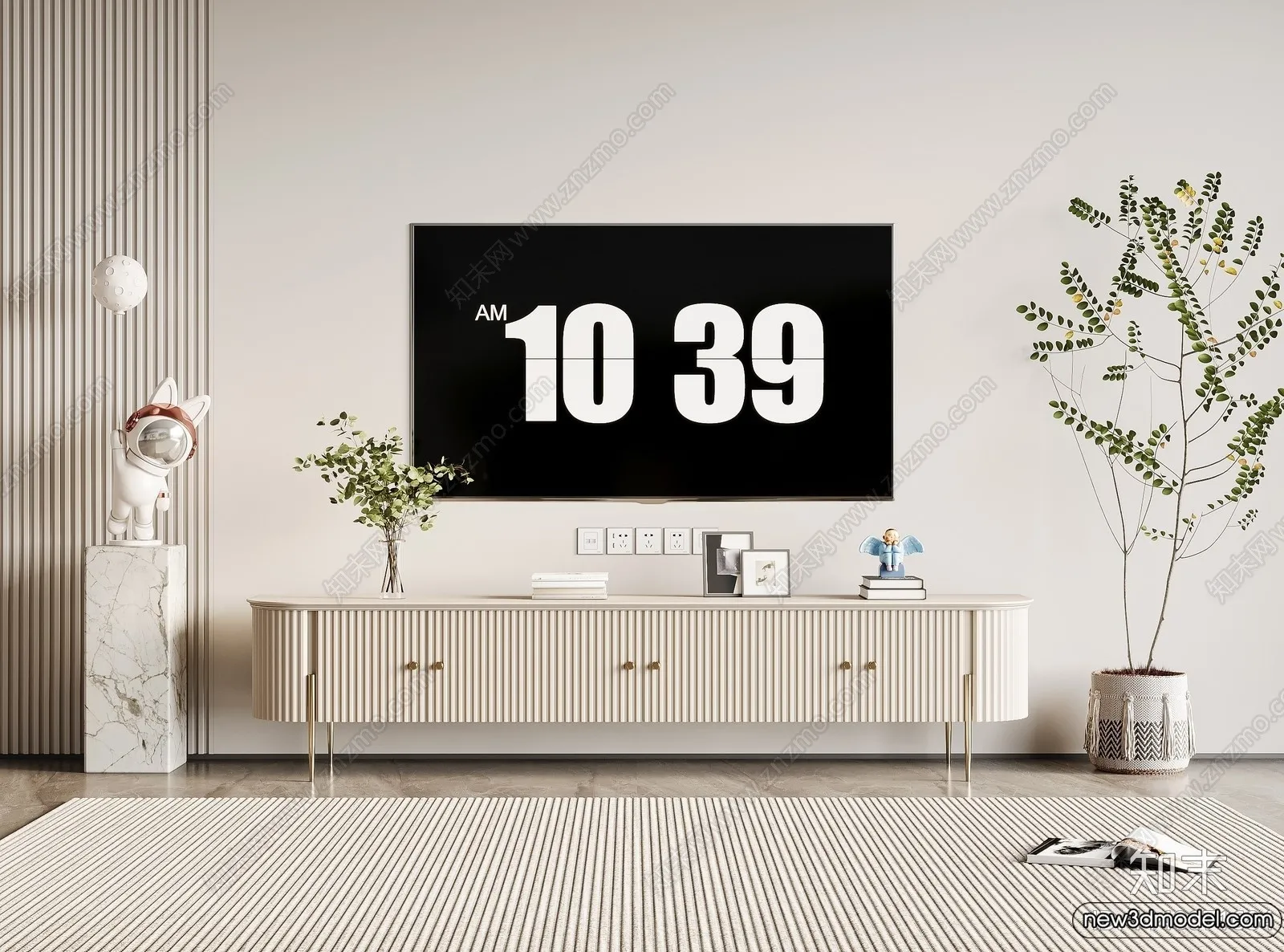 TV Cabinet 3D Models - 3D Furniture for Interior Design - 106