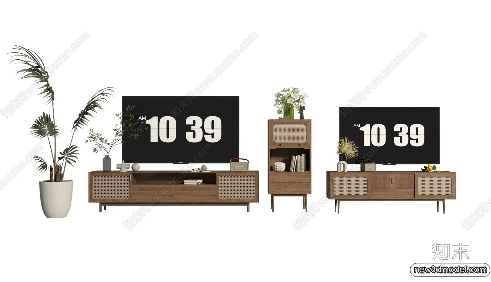 TV Cabinet 3D Models - 3D Furniture for Interior Design - 107