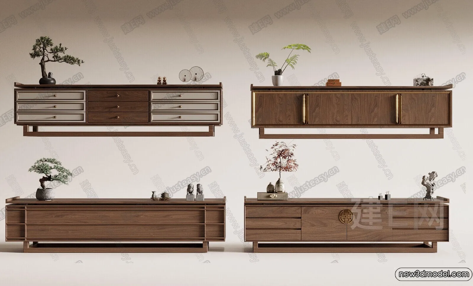 TV Cabinet 3D Models - 3D Furniture for Interior Design - 111
