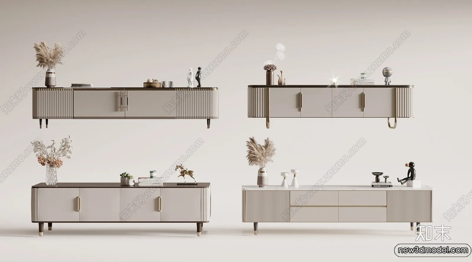 TV Cabinet 3D Models - 3D Furniture for Interior Design - 113