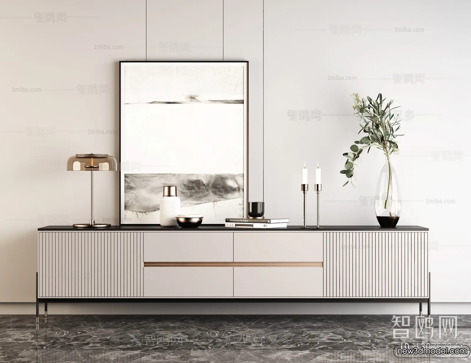 TV Cabinet 3D Models - 3D Furniture for Interior Design - 126