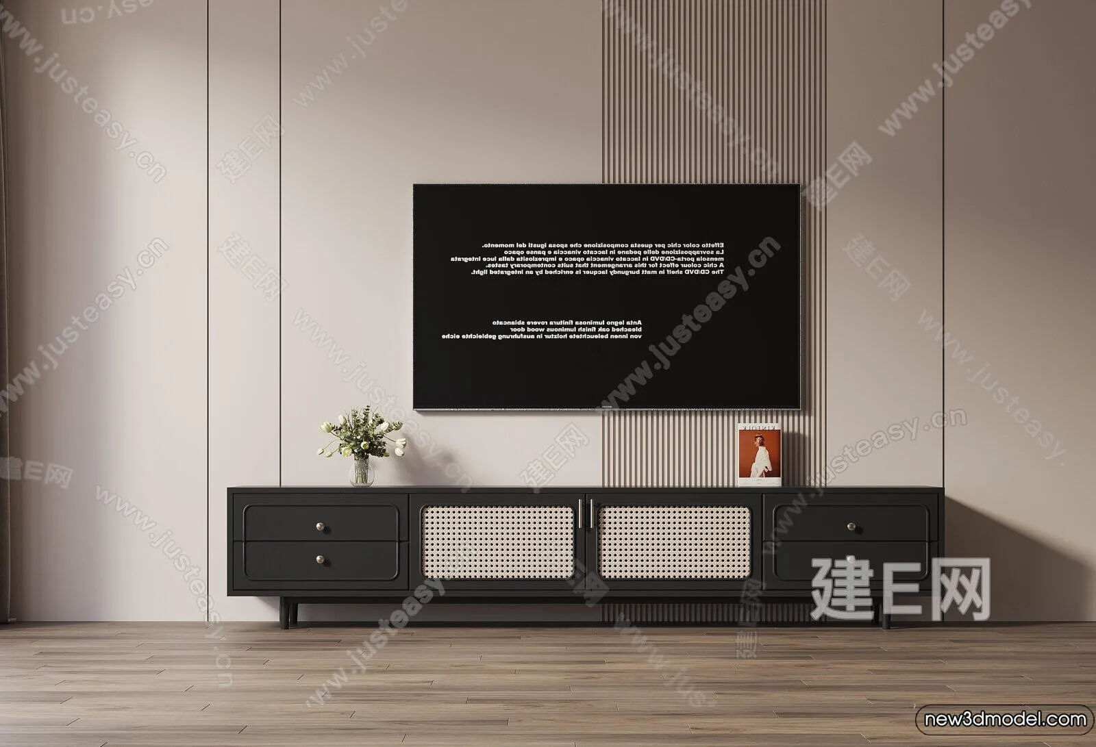 TV Cabinet 3D Models - 3D Furniture for Interior Design - 127