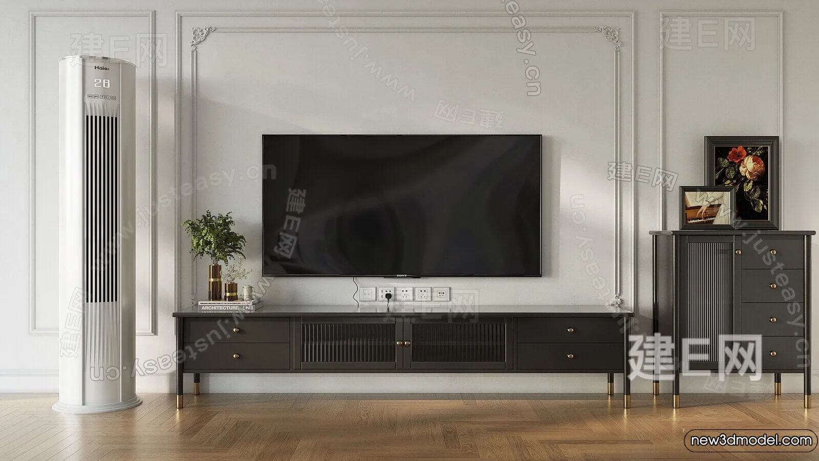 TV Cabinet 3D Models - 3D Furniture for Interior Design - 128