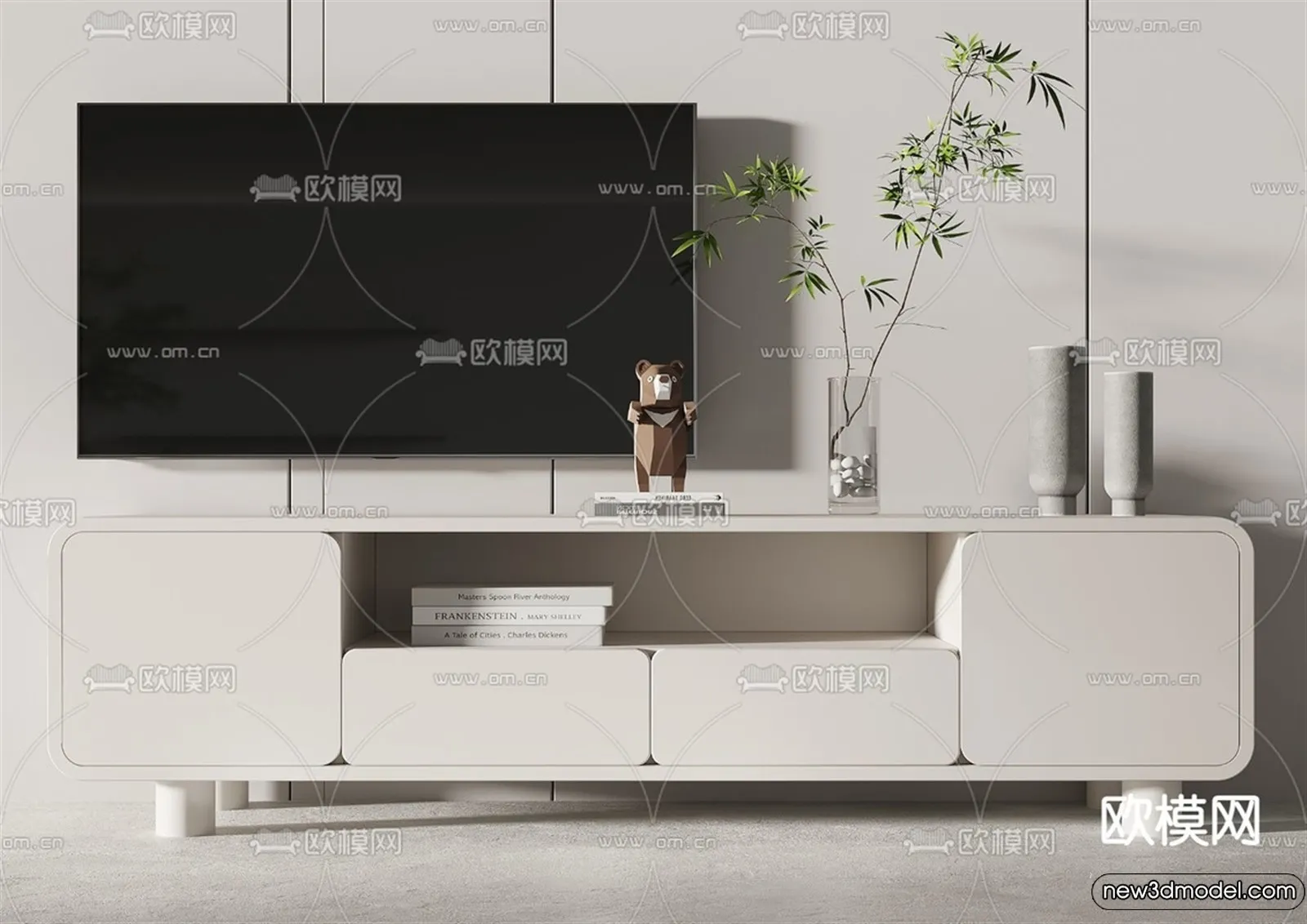 TV Cabinet 3D Models - 3D Furniture for Interior Design - 131