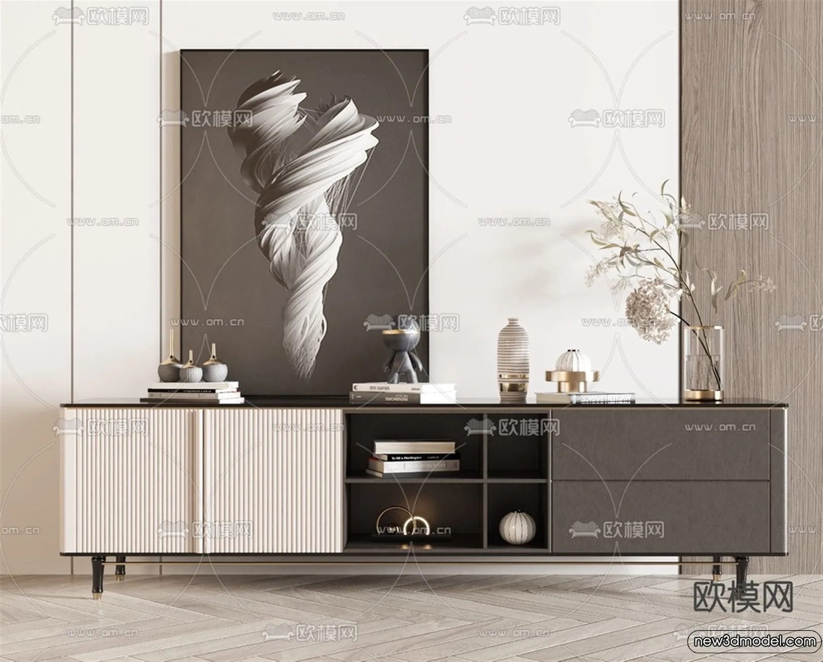 TV Cabinet 3D Models - 3D Furniture for Interior Design - 133