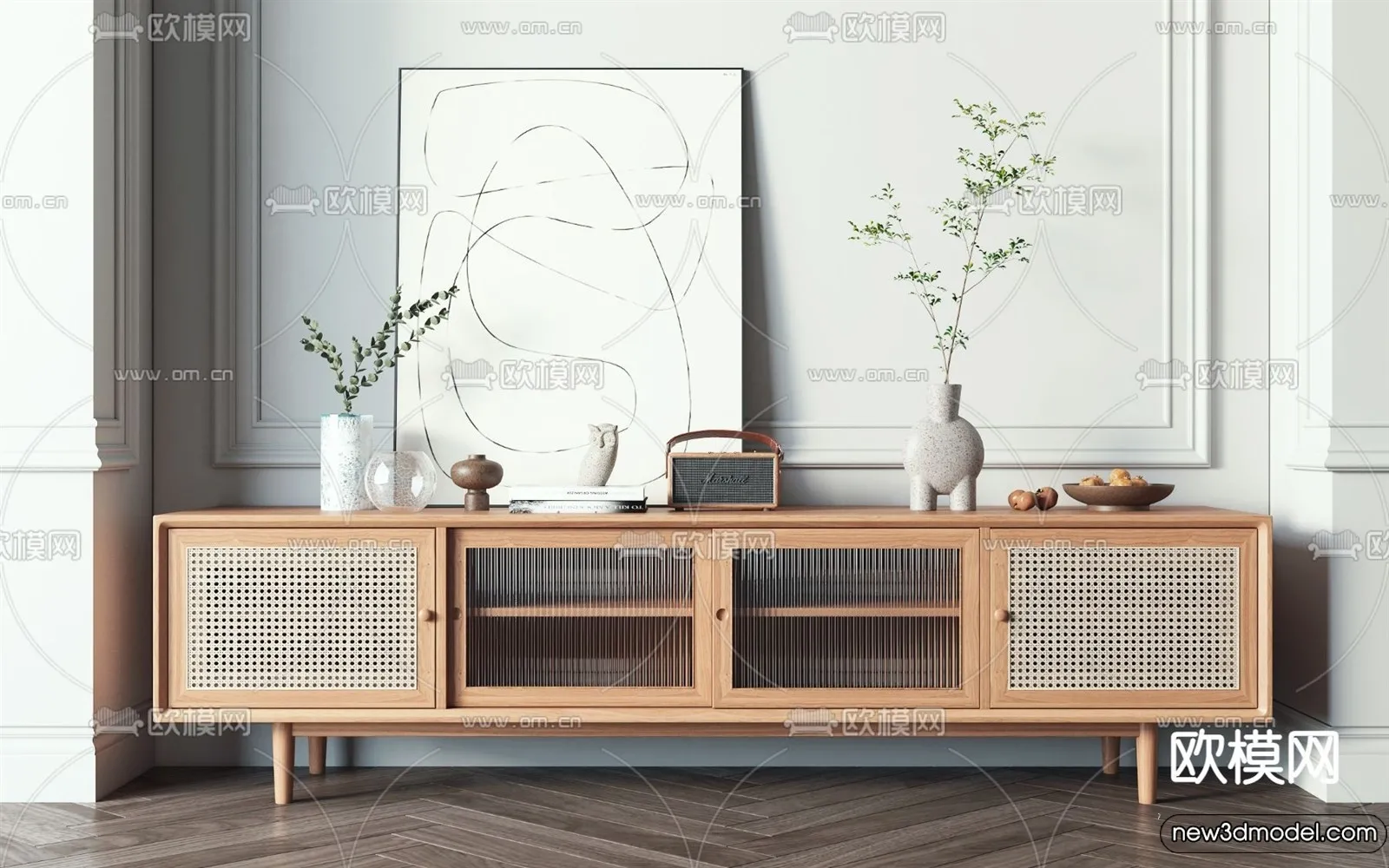 TV Cabinet 3D Models - 3D Furniture for Interior Design - 134