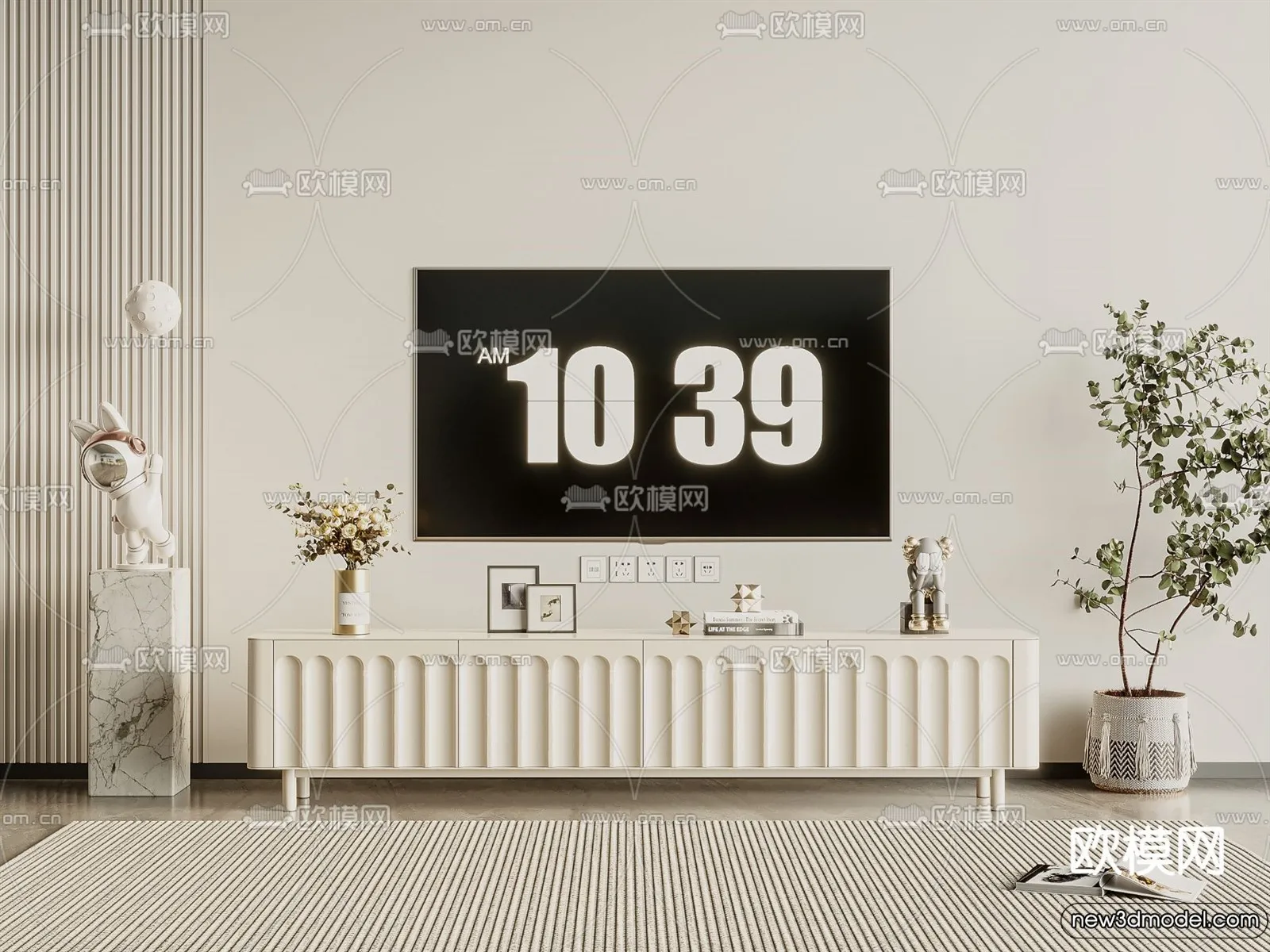 TV Cabinet 3D Models - 3D Furniture for Interior Design - 135