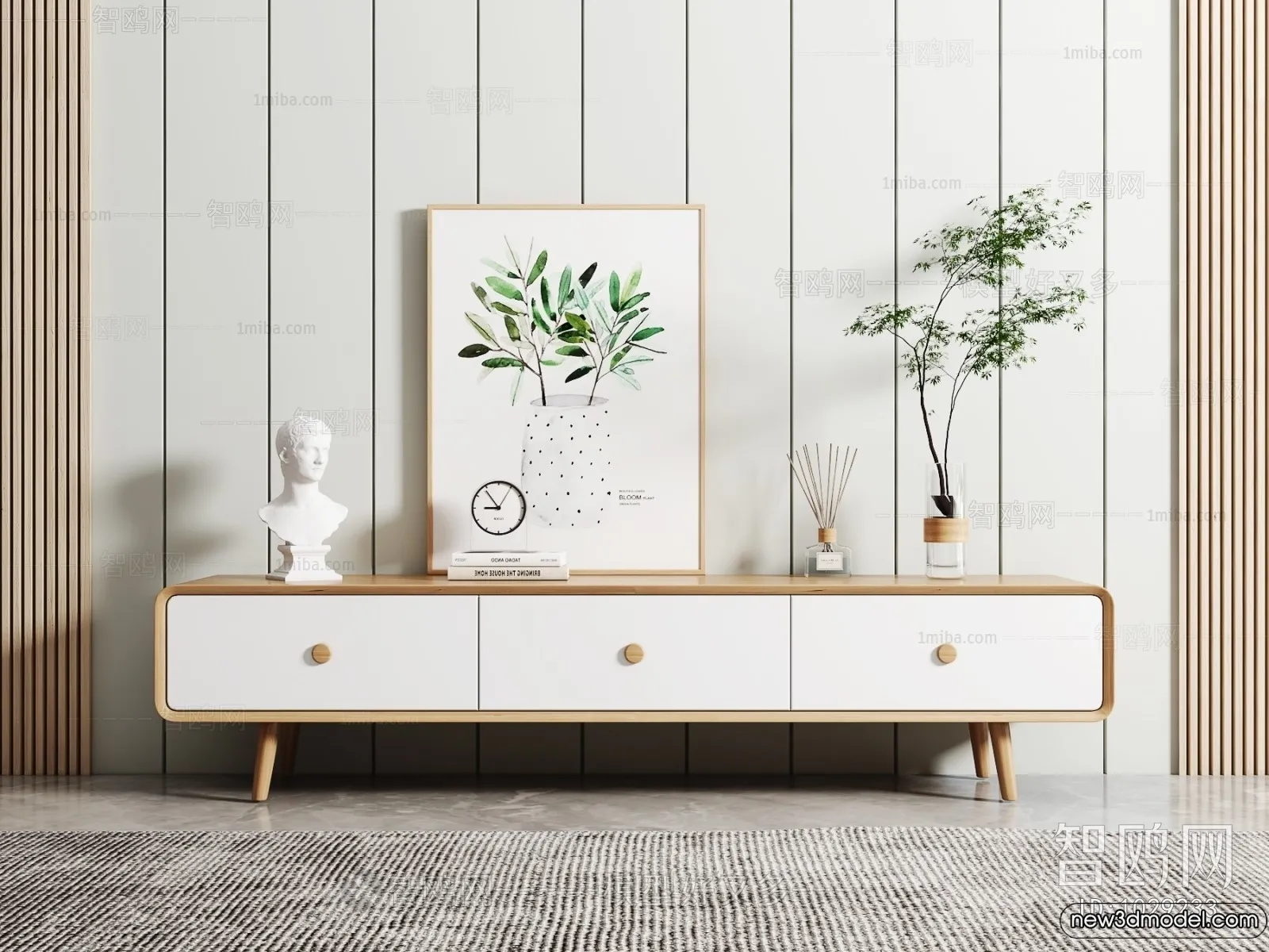 TV Cabinet 3D Models - 3D Furniture for Interior Design - 139