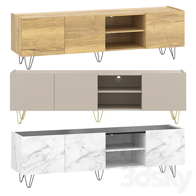 TV cabinet Leman-2 3D Model