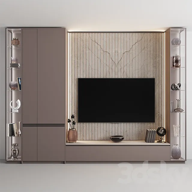 TV Consol "Soft Pink" 3D Model