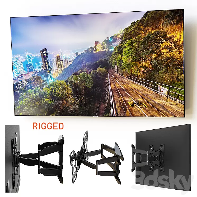 “TV LED Samsung 70 “”” 3D Model Free Download