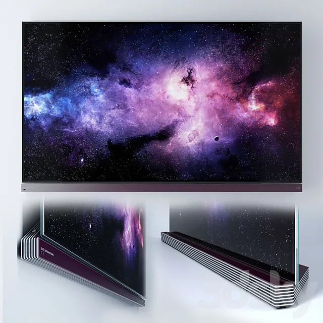 TV LG OLED65G6V 3D Model