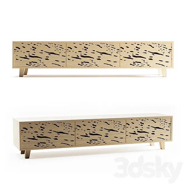 TV rack Archpole NATURALE 3D Model