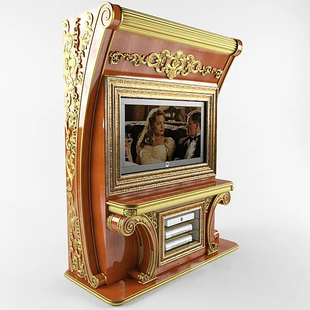 TV rack for 2 RIVA 3D Model