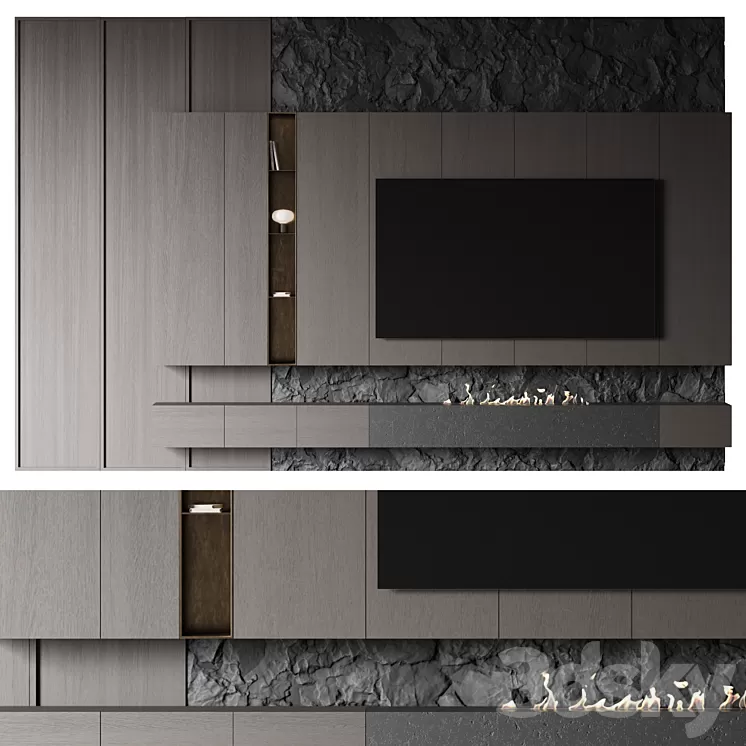 TV Rock panel №3 3D Model Free