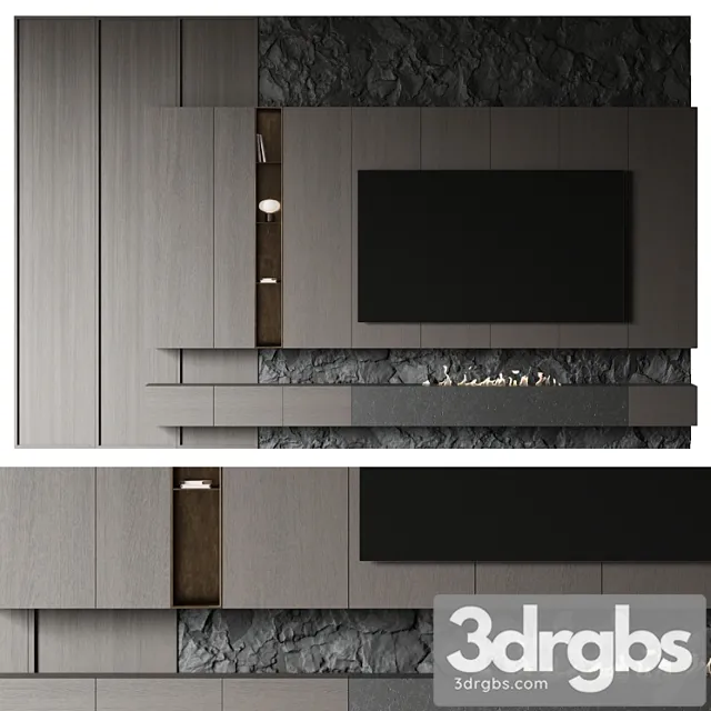 Tv Rock Panel 3 4 3D Model Free