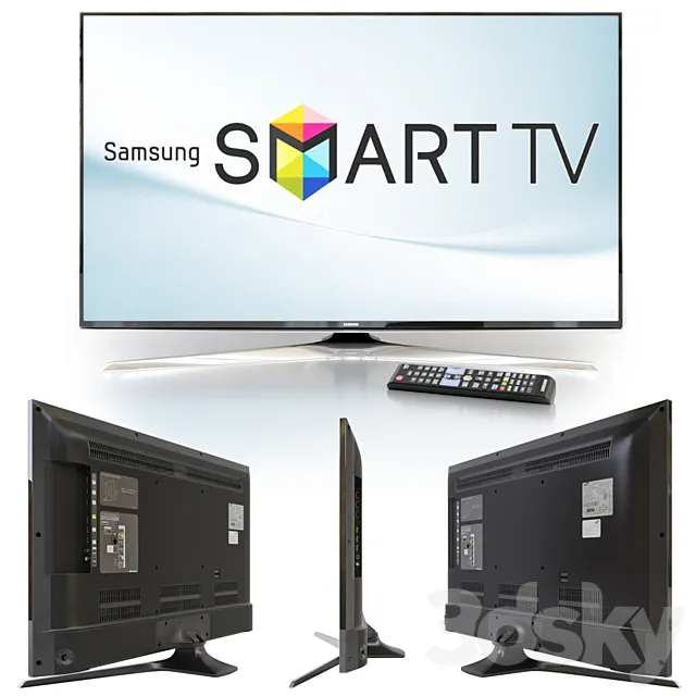TV Samsung UE40J6200AU. Plasma 3DModel