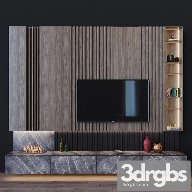 Tv Set 3 4 3D Model Free