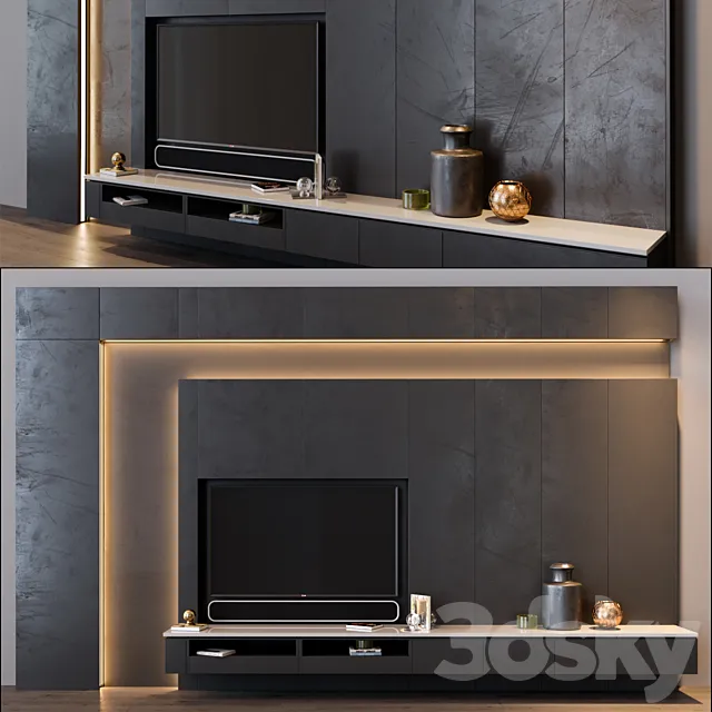 tv set 8 3D Model