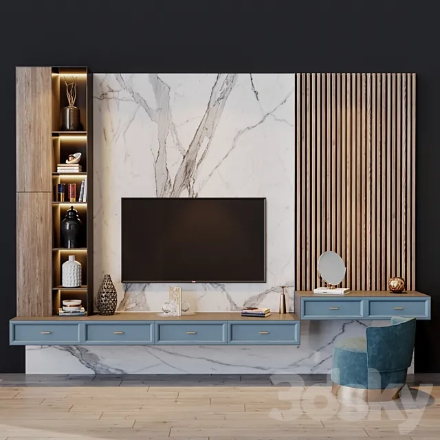 tv set 90 3D Model