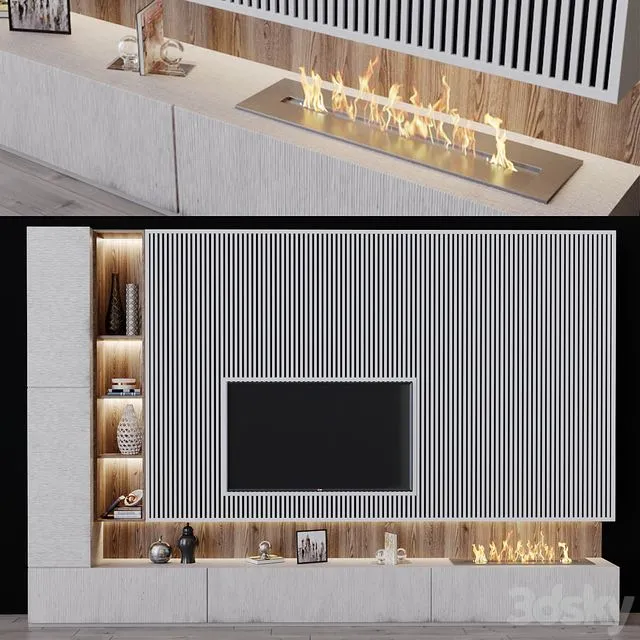 Tv set 94 (W 4000 x H 2700 x D 410mm ) 3D Model