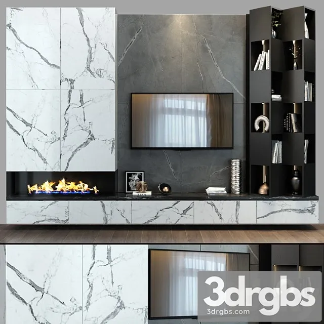 Tv shelf 0107 3D Model Free