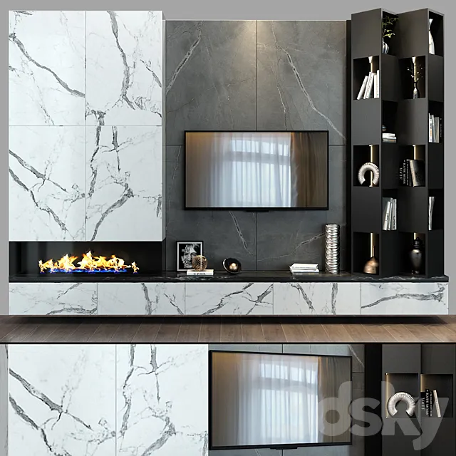 TV shelf 0107 3DModel