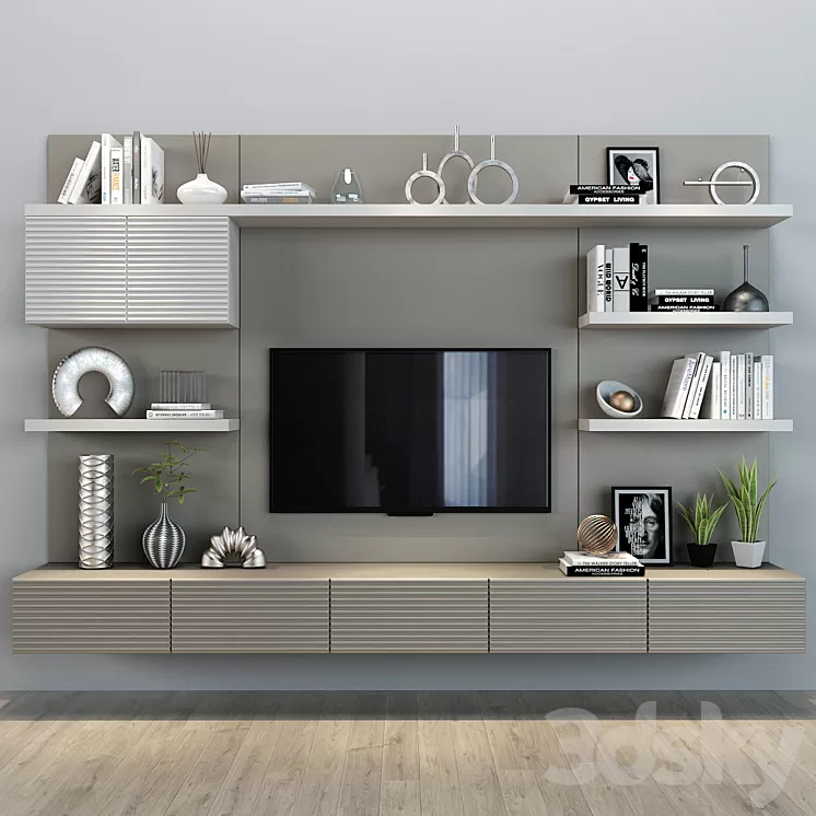 TV shelf 0110 3D Model